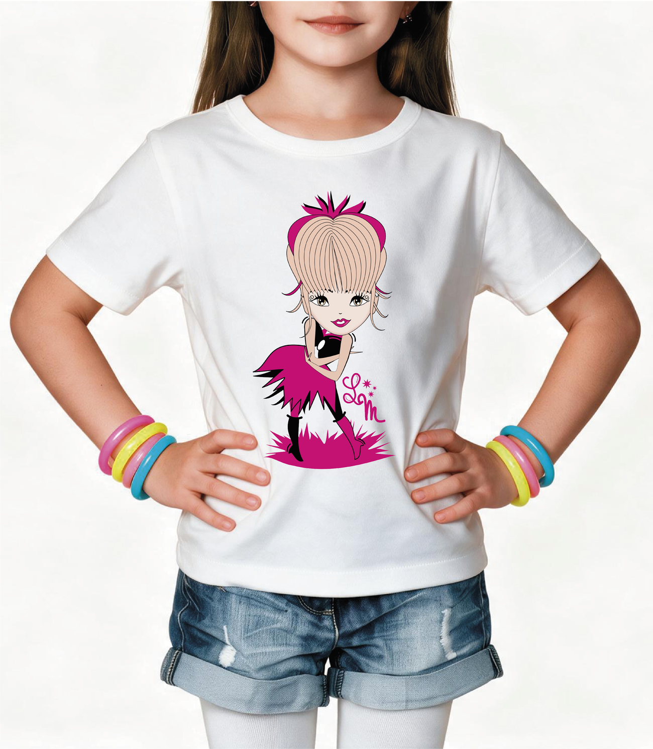 Image front T-shirt Enfant Epais 100% coton bio Lady Madoly