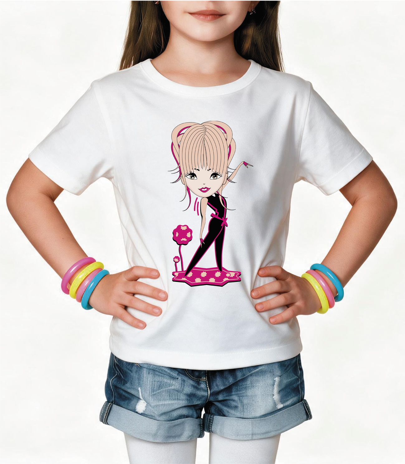 Image front T-shirt Enfant Epais 100% coton bio Lady Madoly