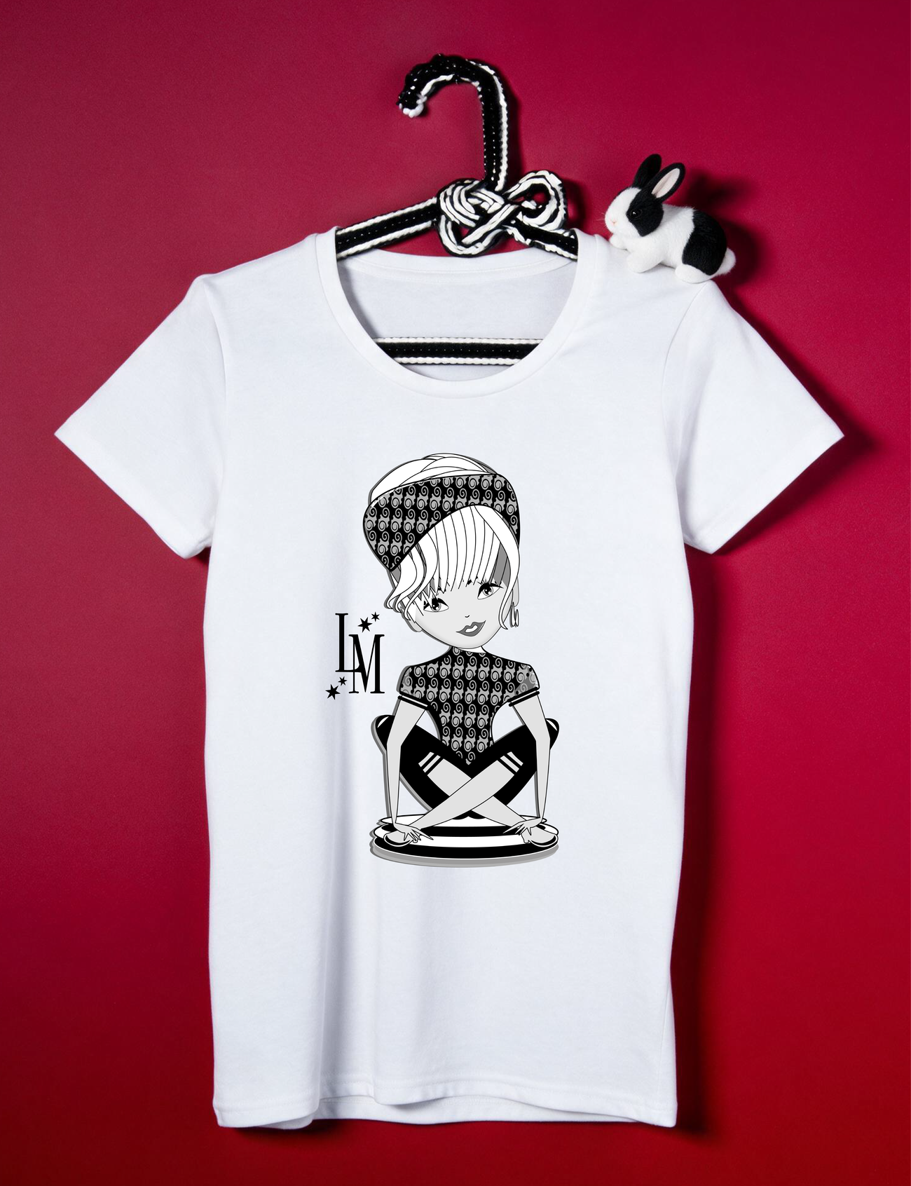 Image front T-shirt Femme Classique 100% coton - Modèle COOKY