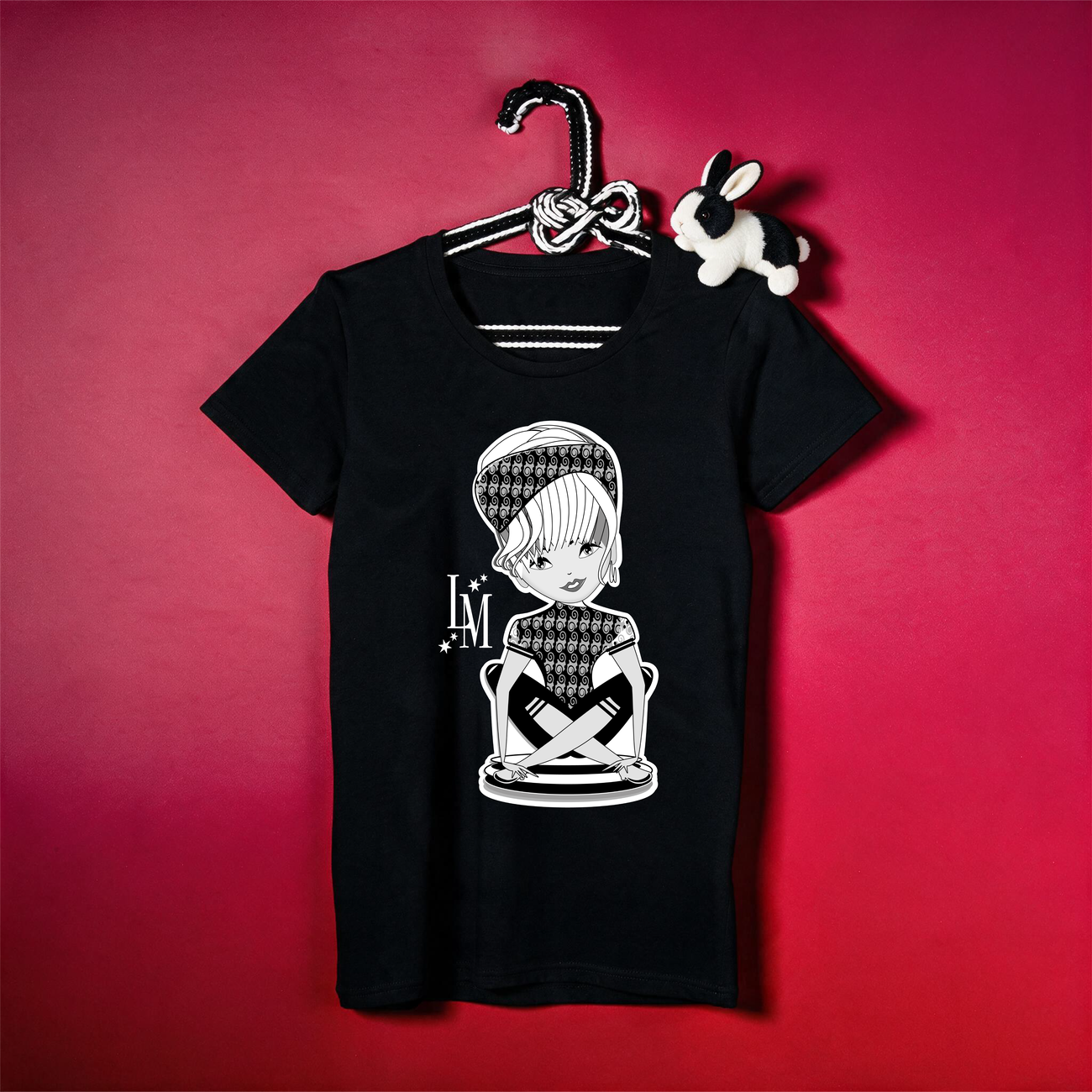 Image front T-shirt Femme Classique 100% coton - Modèle COOKY