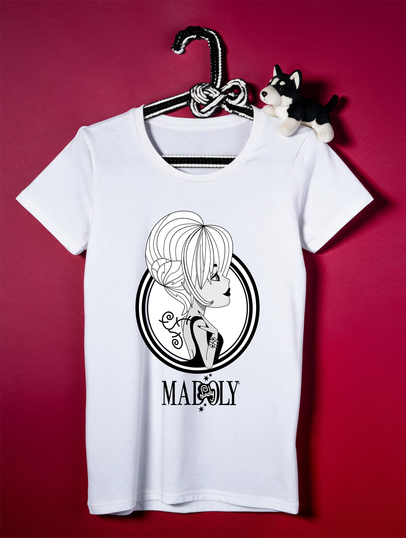 Image front T-shirt Femme Classique 100% coton - Modèle COOKY