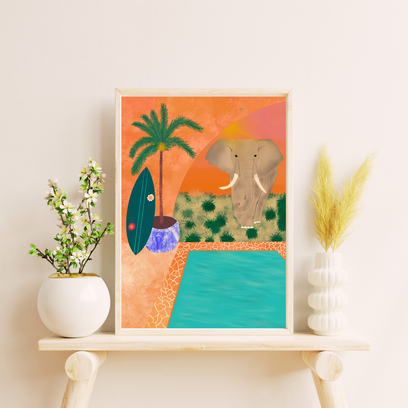 Image back Poster ~ Éléphant sauvage 