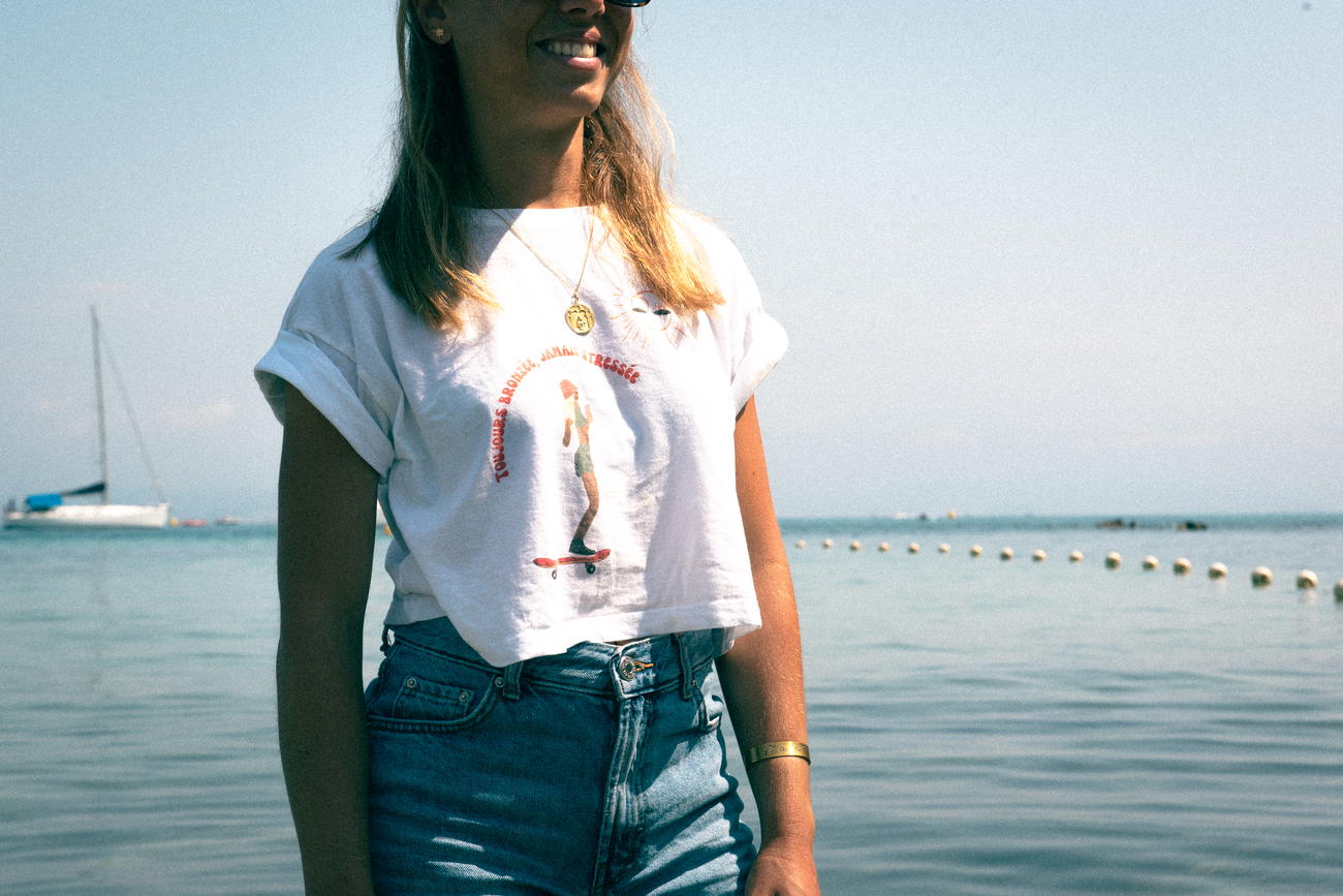 Image back Crop top ~ Toujours Bronzée, Jamais Stressée