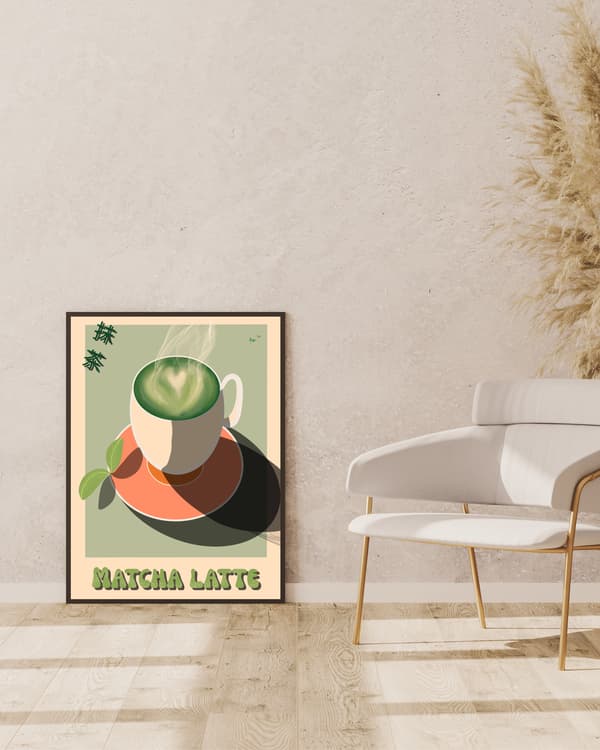 Image back Poster ~ matcha latte