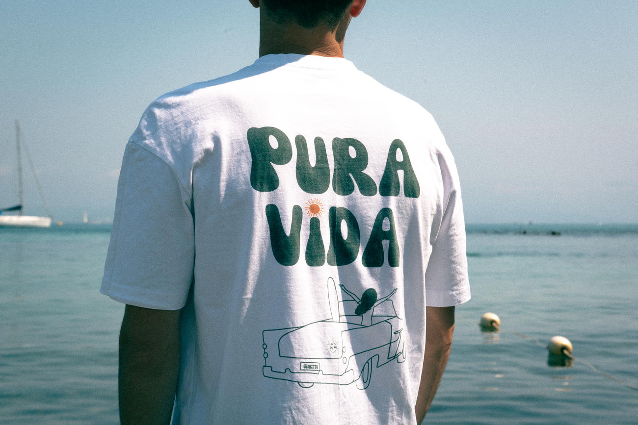 Image front T-shirt oversize ~ Pura vida