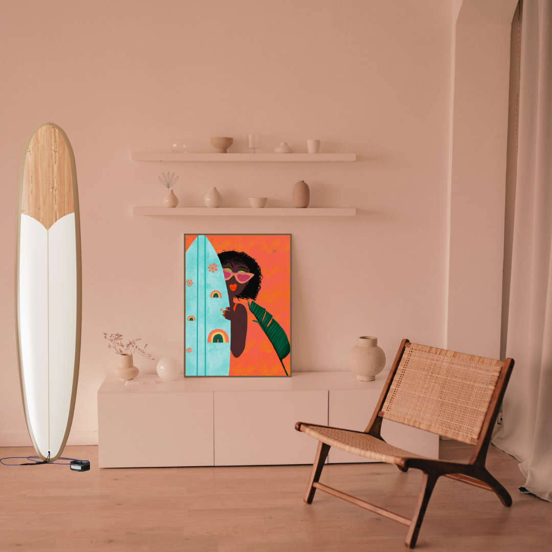 Image back Poster ~ Hidden surfer 