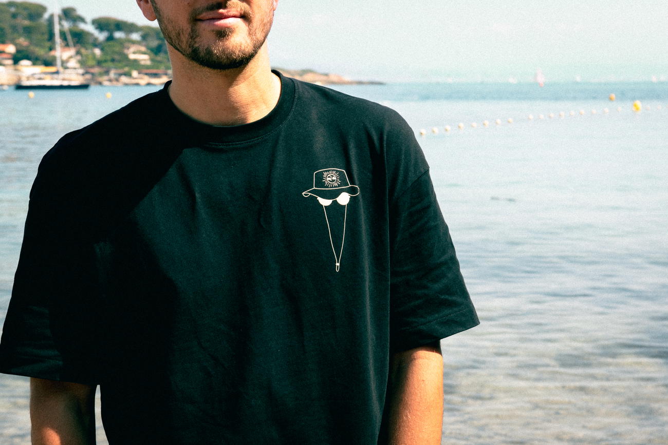 Image back T-shirt oversize ~ Surf buds