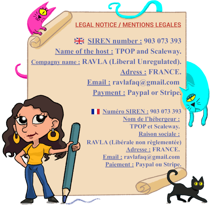 Legal notice / Mentions légales - RavlaShop