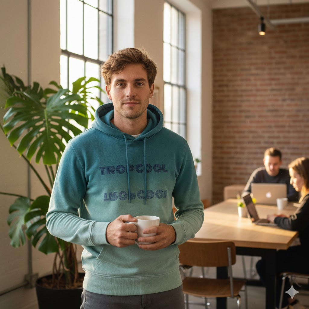 Image front Sweat à capuche Enfant Dip Dye