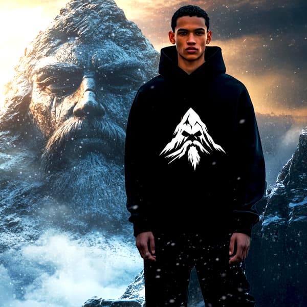 Image front Sweat à capuche Unisexe Montagne Des Ancêtres