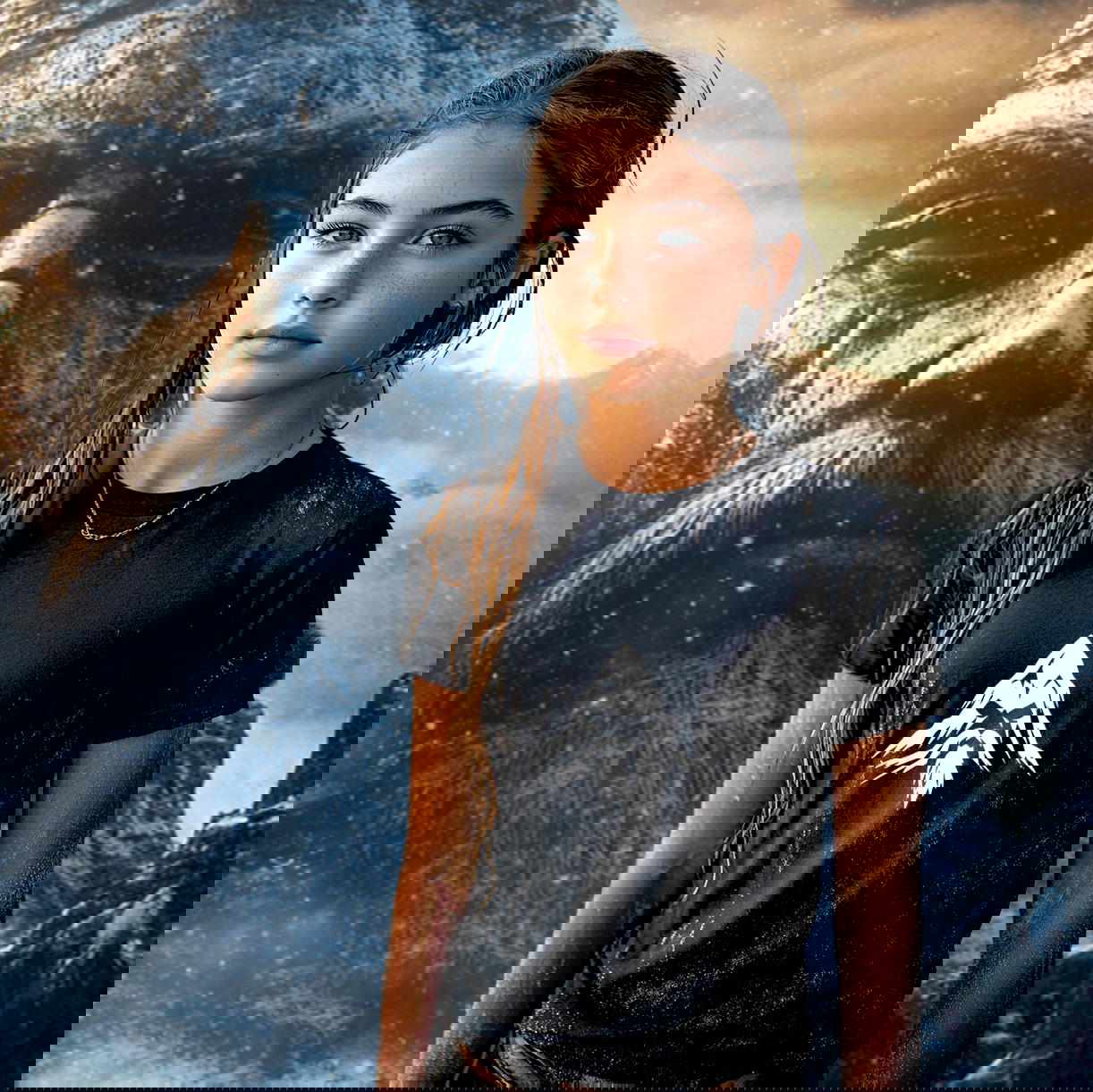 Image front T-shirt Enfant Montagne Des Ancêtres