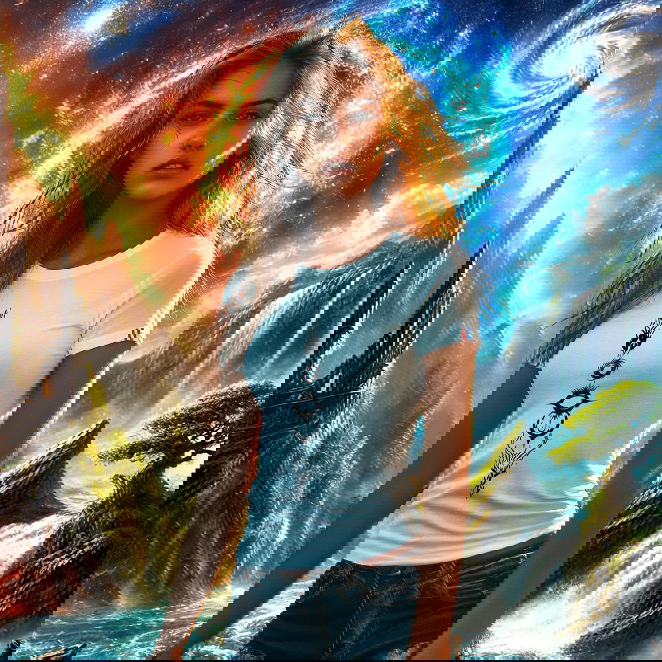 Image front T-shirt Femme Made in France L'Éveil Des Éléments