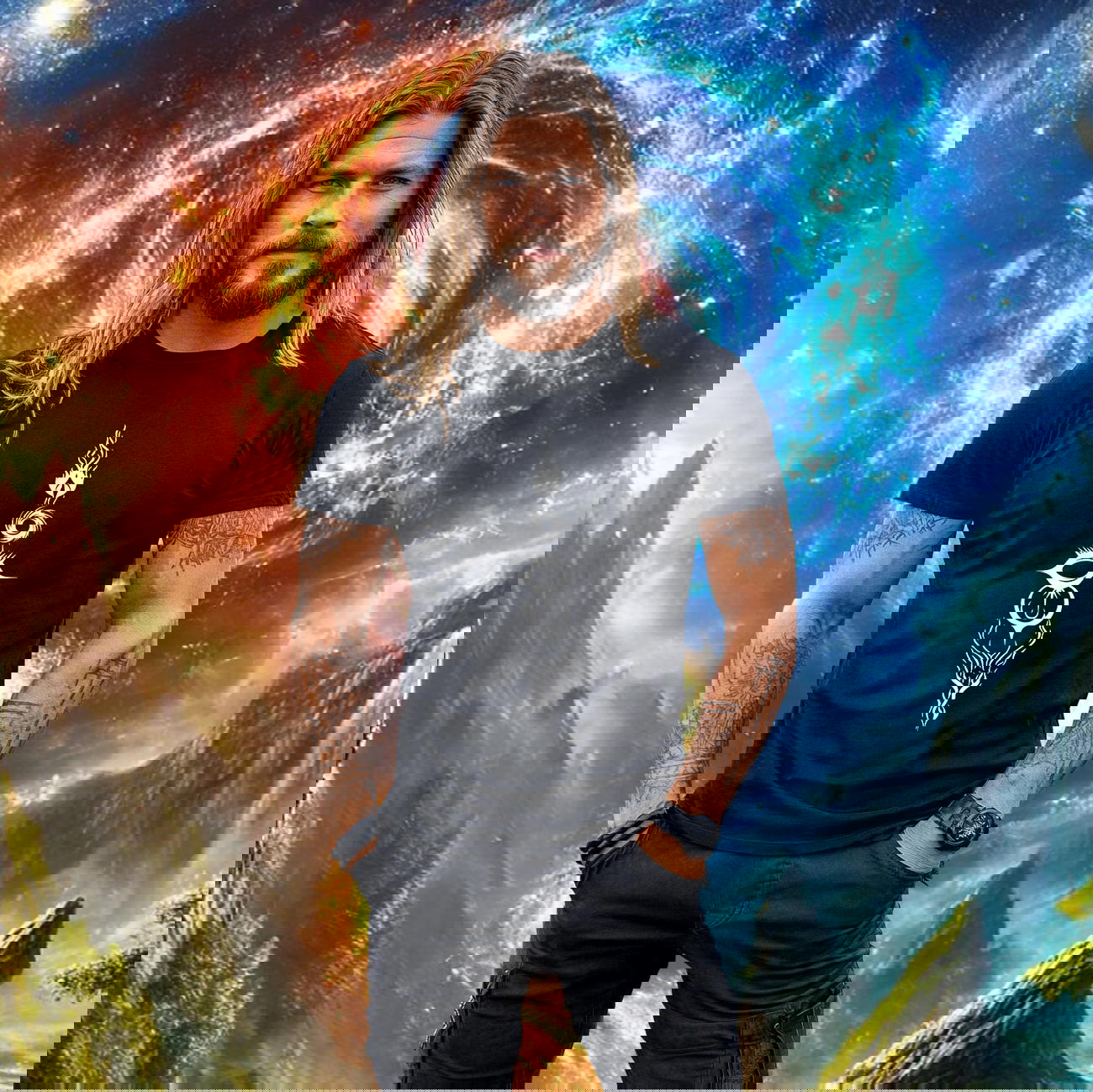 Image front T-shirt Unisexe L'Éveil Des Éléments. 100% coton en conversion biologique