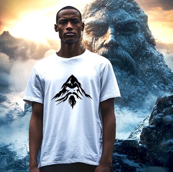 Image front T-shirt Unisexe Montagne des Ancêtres. 100% coton en conversion biologique