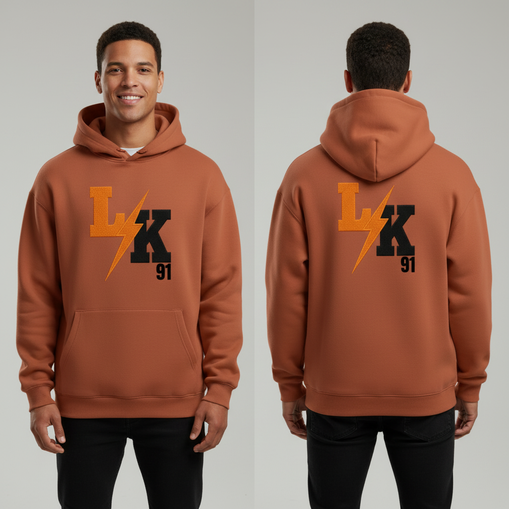 Image front Sweat à capuche unisexe LK™ Oversized pour hommes et femmes