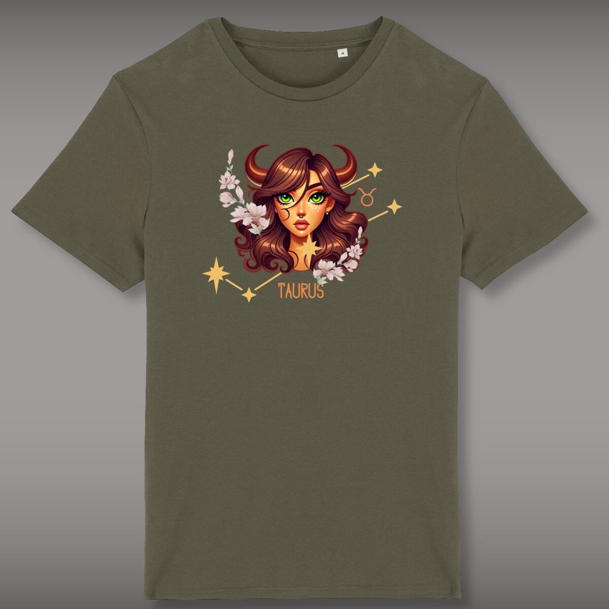 Image front Taurus Zodiac T-Shirt – Earth Sign Astrology Tee – Taurus Horoscope Shirt