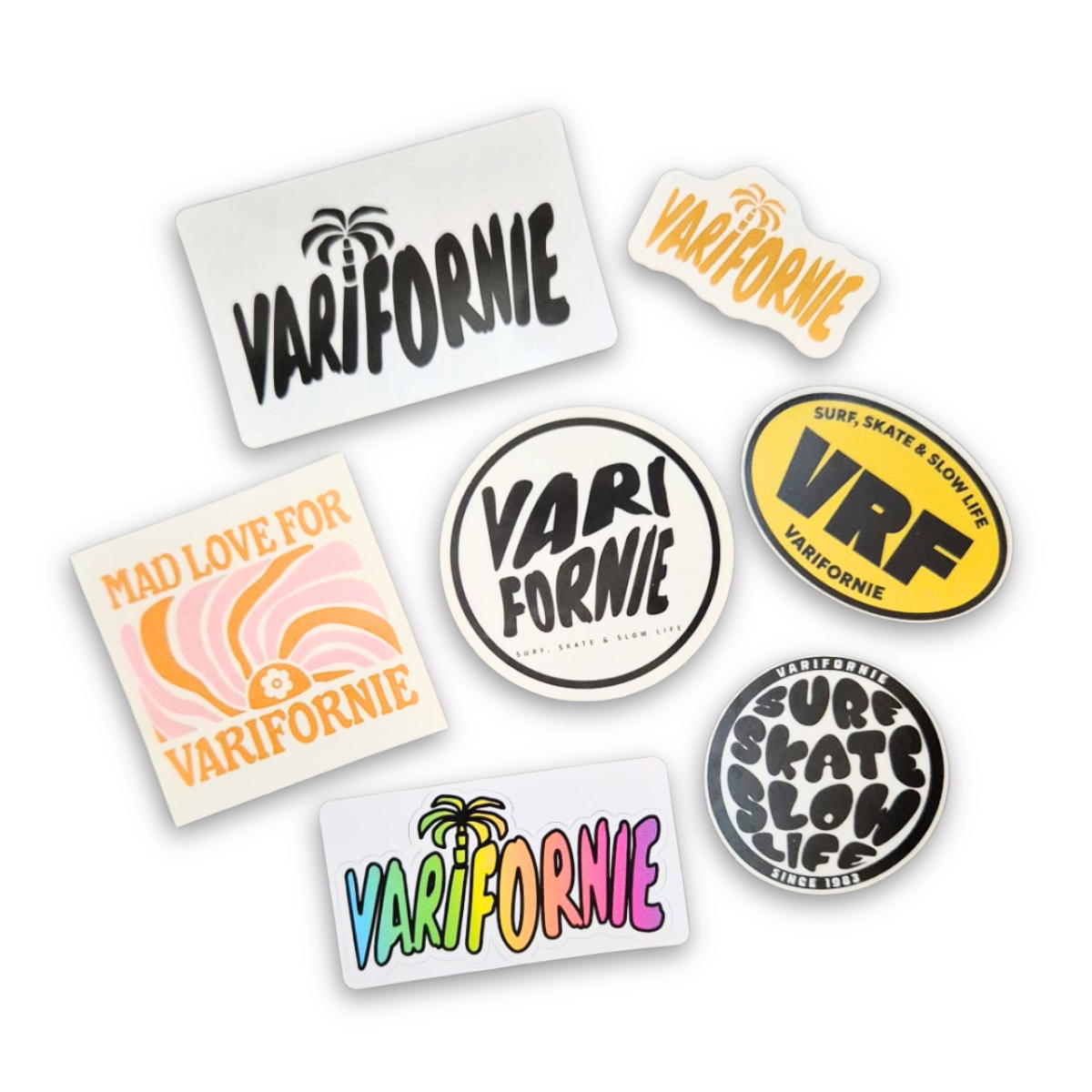 Image du produit Sticker Pack Varifornie - 7 stickers, 100% good vibes