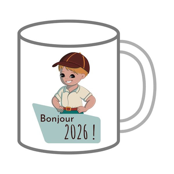 Mug Bonjour 2026 ! Grand Frère