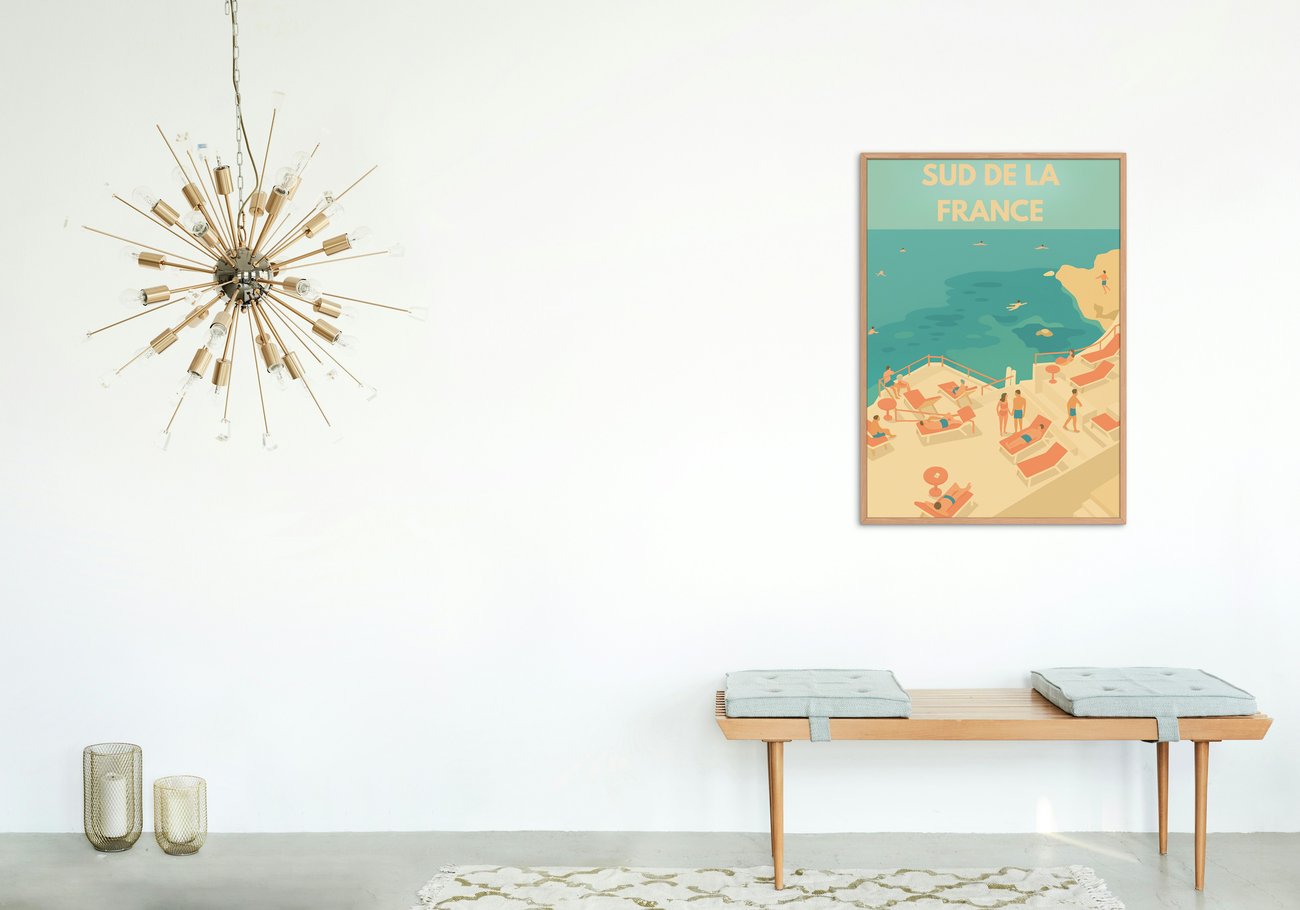 Image back 🌞 Poster Sud de la France – Instant farniente