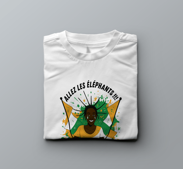 Image front T-shirt, La supportrice