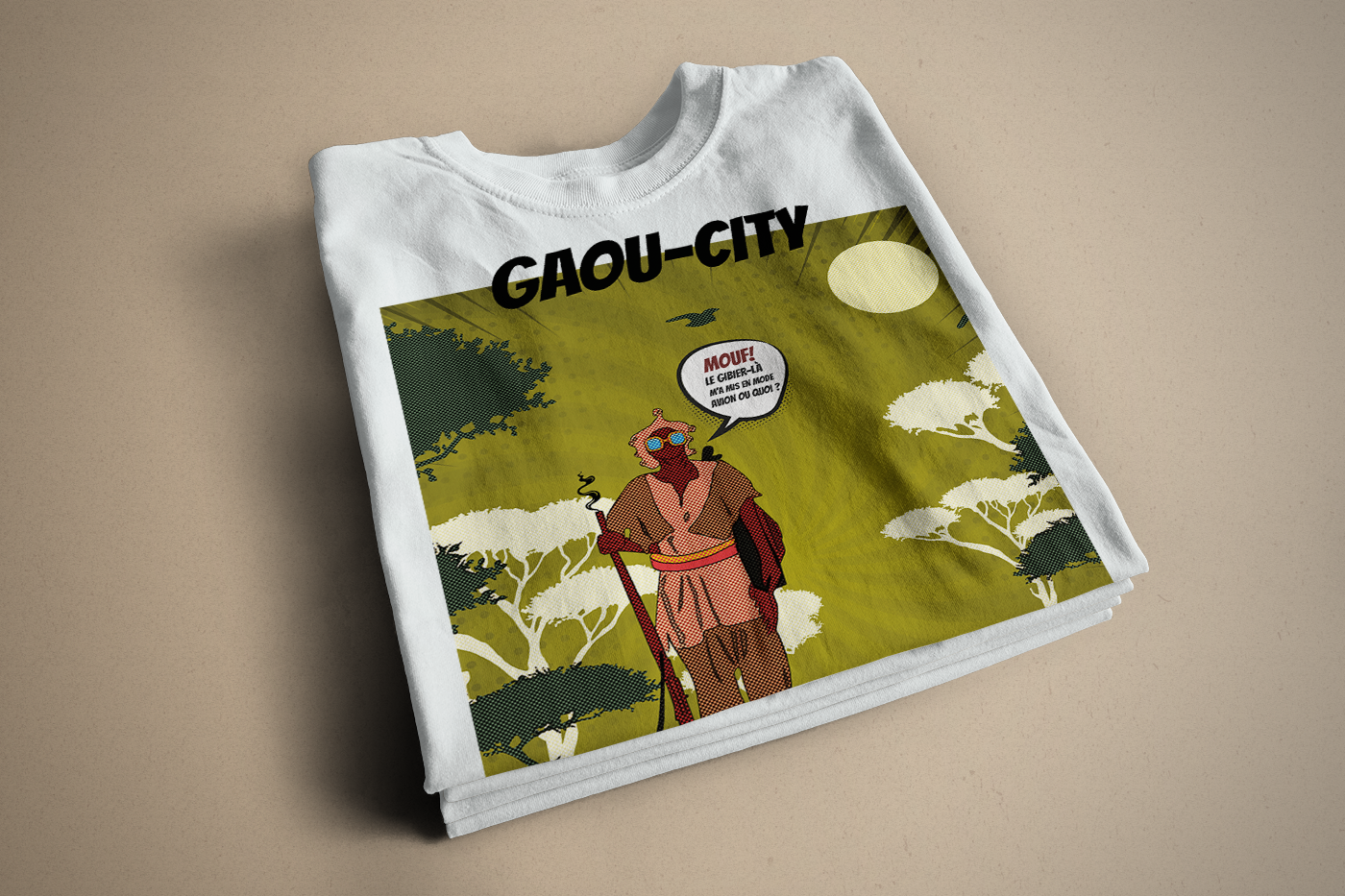 Image front T-shirt, Super-papa