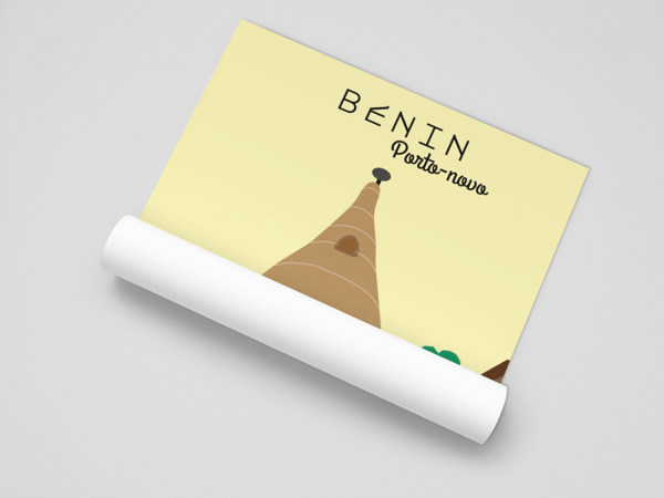 Image front Affiche Murale – Bénin – Porto Novo, Le Temple du Zamgbeto