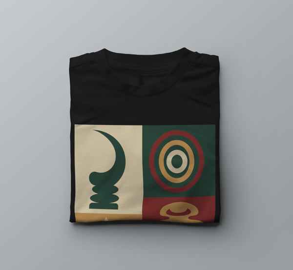 Image front T-shirt, Adinkra 02