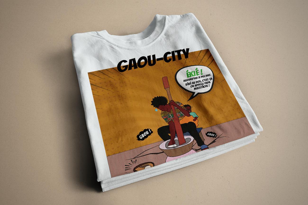 Image front T-shirt, Super-papa