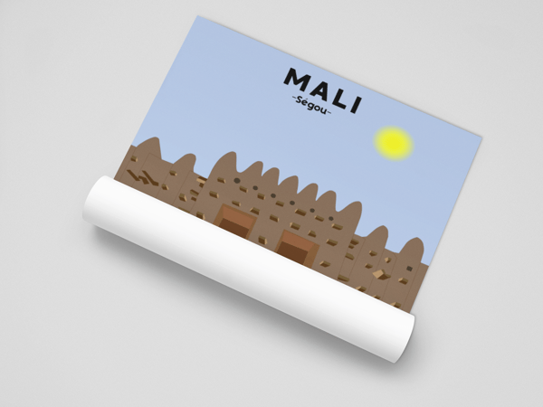 Image front Affiche Murale – Mali – Ségou 