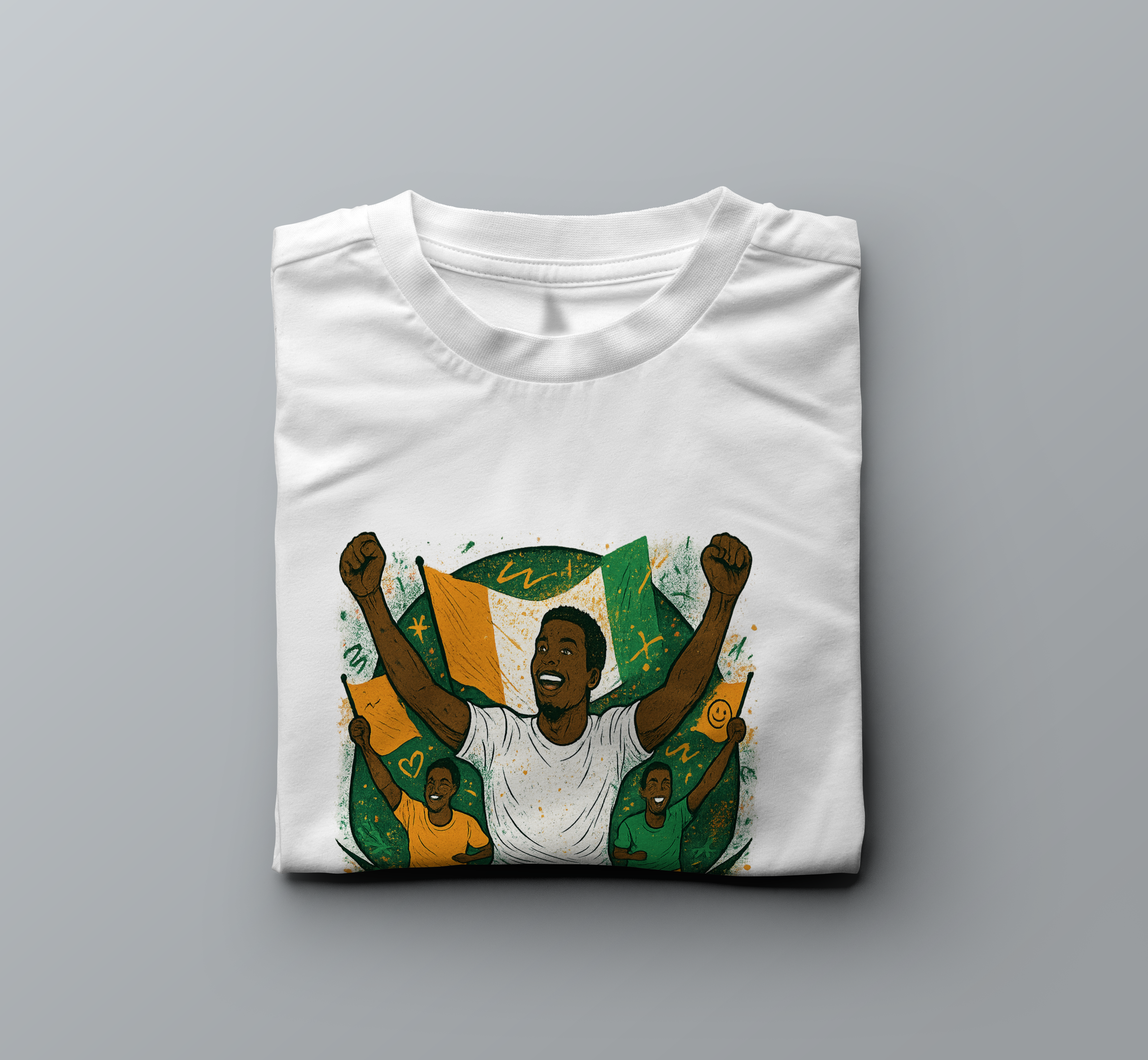 Image front T-shirt, La supportrice