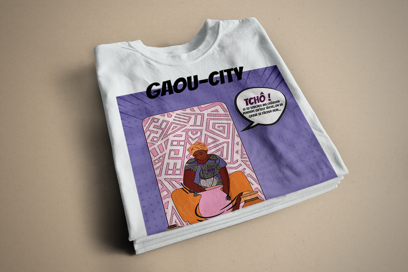 Image front T-shirt, La vendeuse 