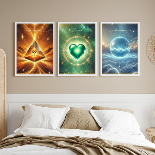 Image back 💚 Affiche Chakra du Cœur – L’Éveil de l’Amour