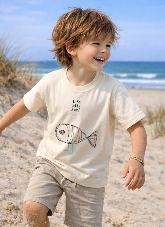 ORGANIC TEE KIDS [FISHFOOT]