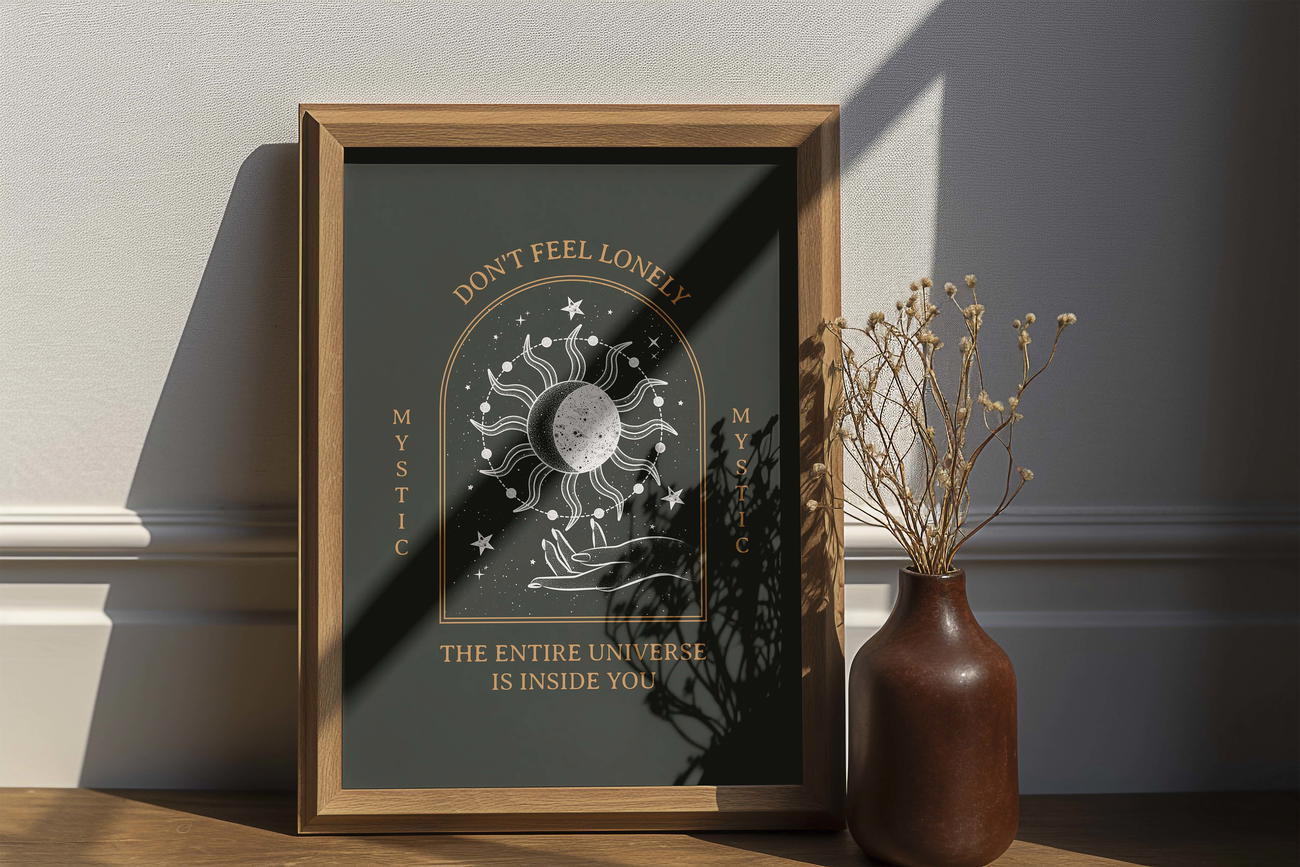 Image front Poster collection mystique avec citation - Impression n°1 Mystic Sun