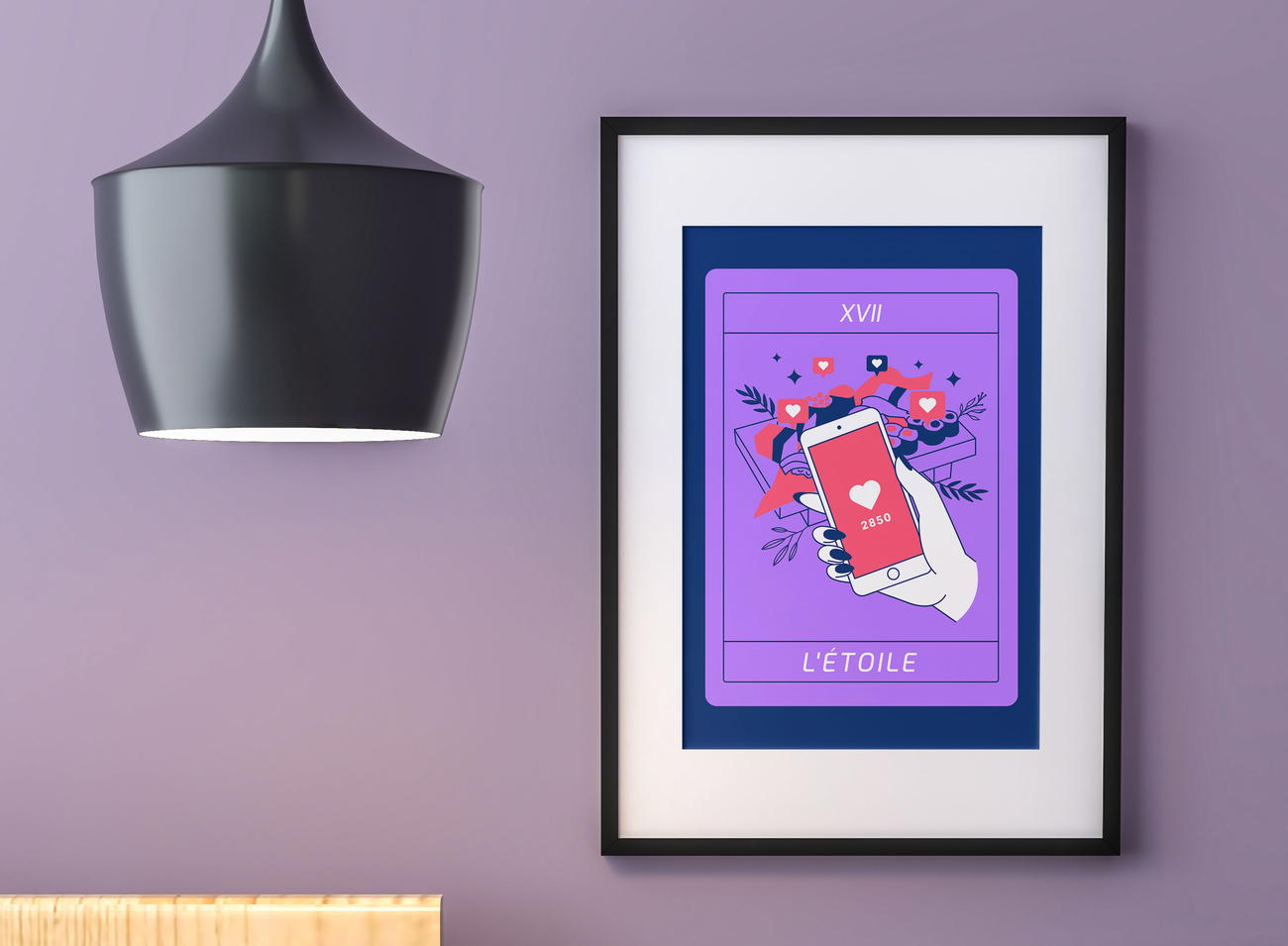 Image front L'étoile - Carte de tarot moderne L'étoile – Impression poster