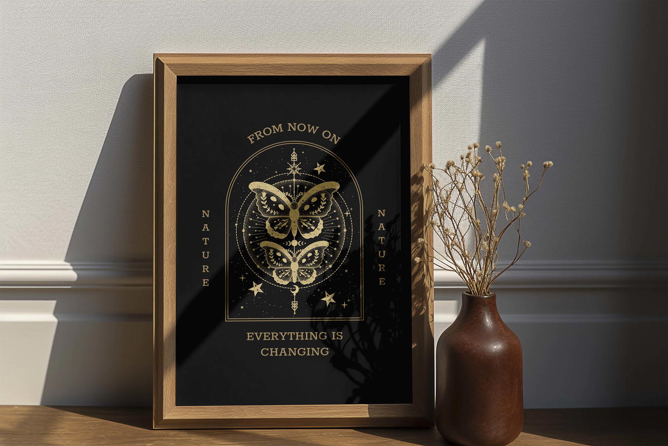 Image front Poster collection mystique avec citation - Impression n°3 Nature evolution