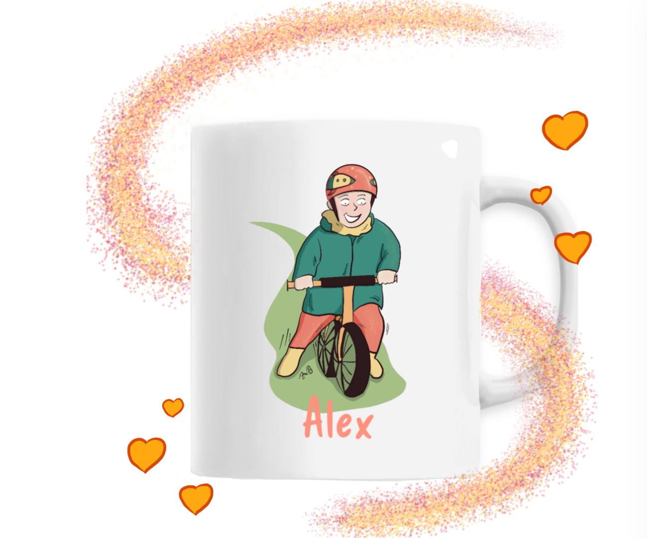 Image front Tasse draisienne personnalisable 