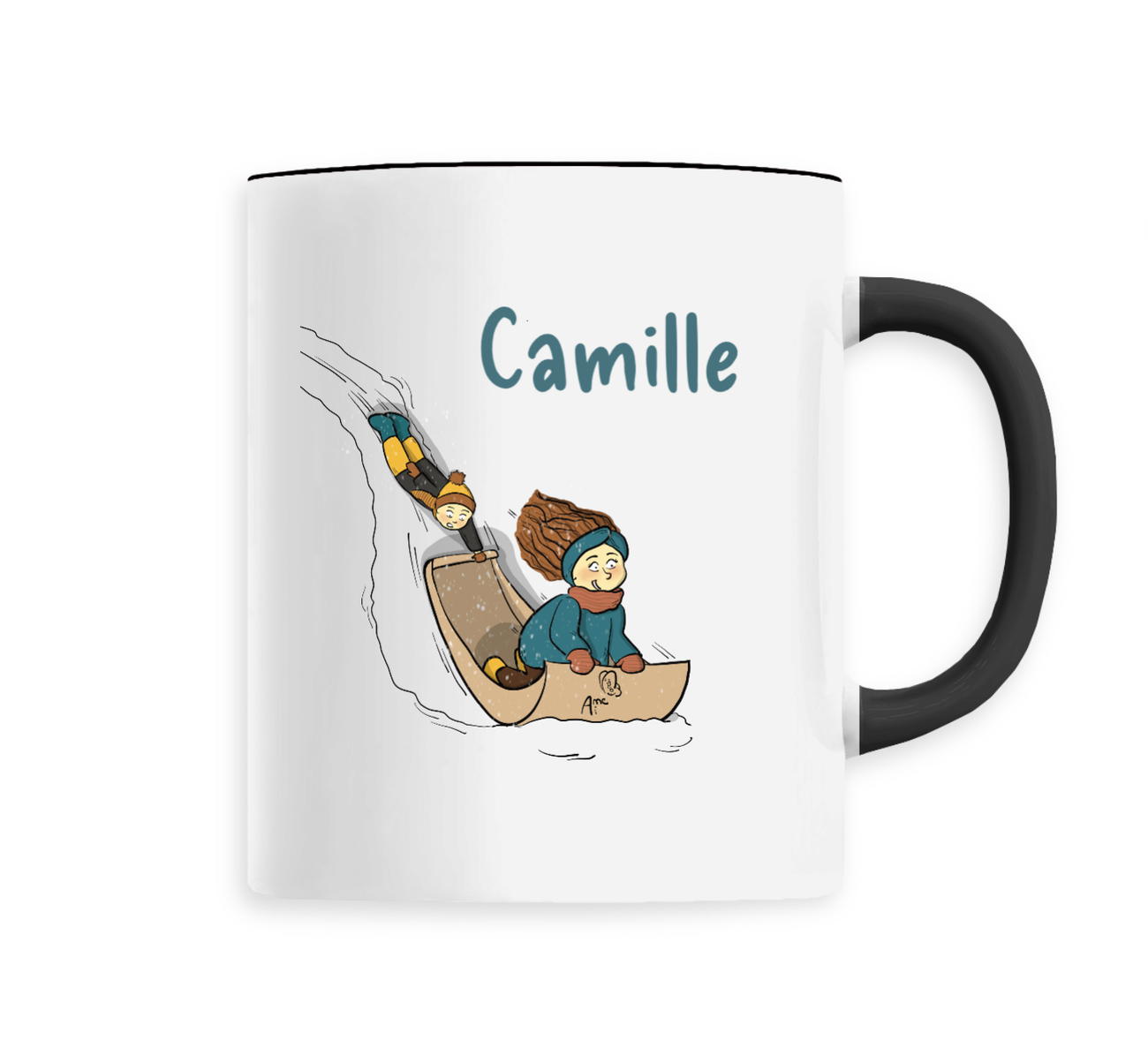 Image front Tasse luge personnalisable