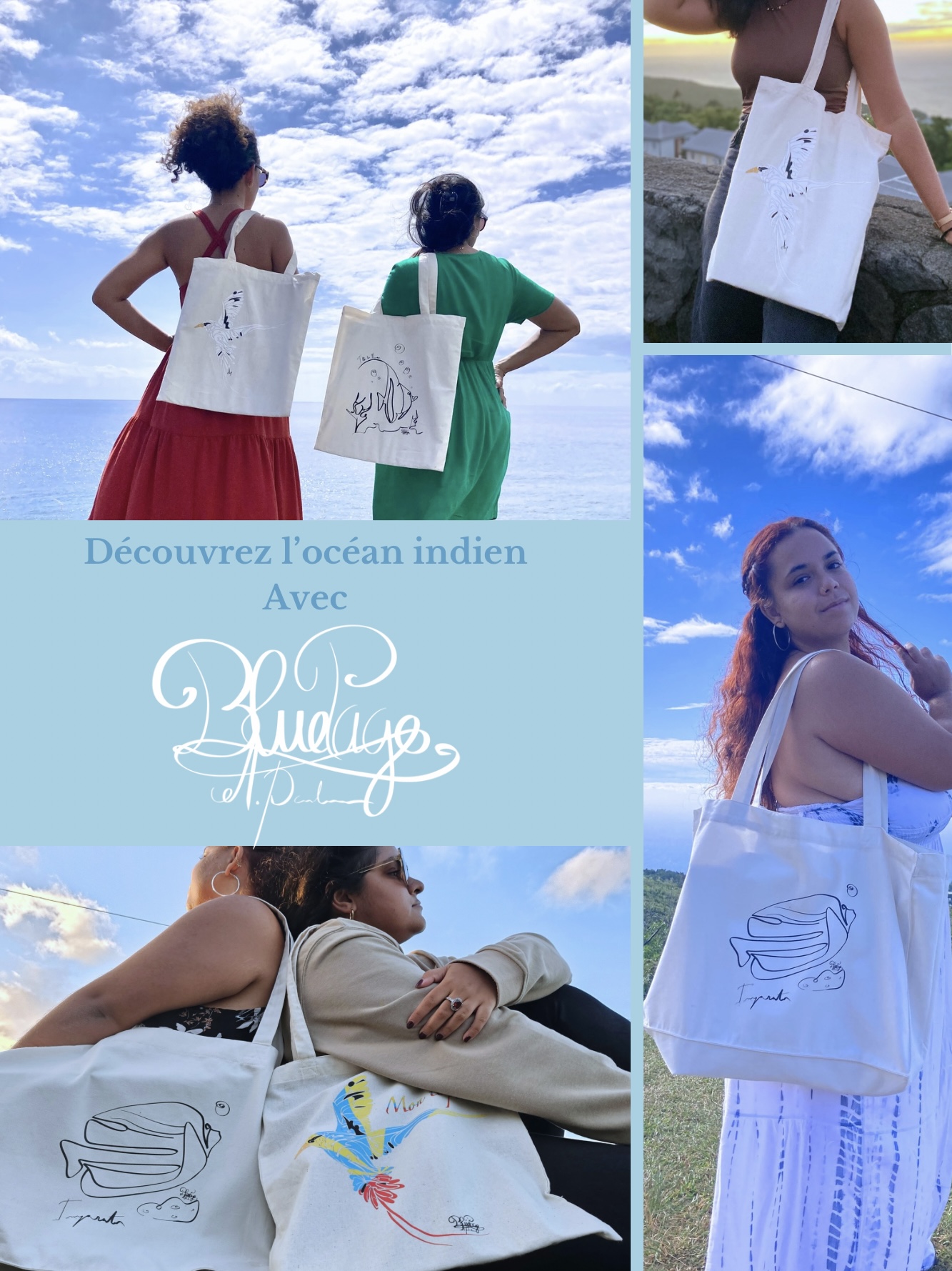 On met le cap vers l’océan Indien et les plages de l’Île de la Réunion.🇷🇪  - Bluepage boutique alc bluepage 
