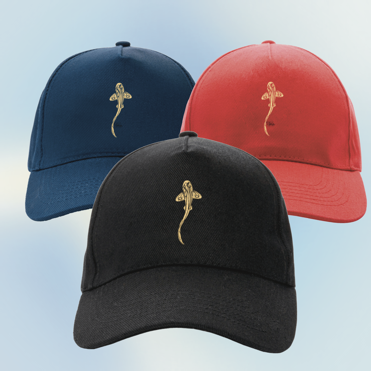 Image front Casquette recyclée -requin léopard 