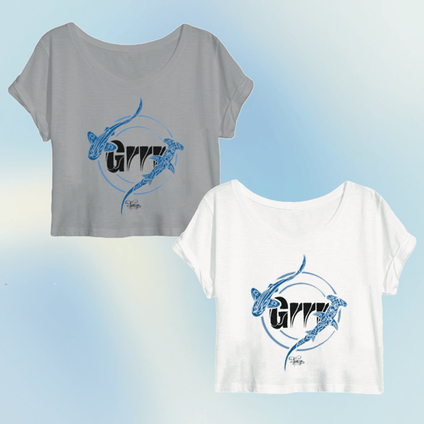 Image front Crop top -grr les requins