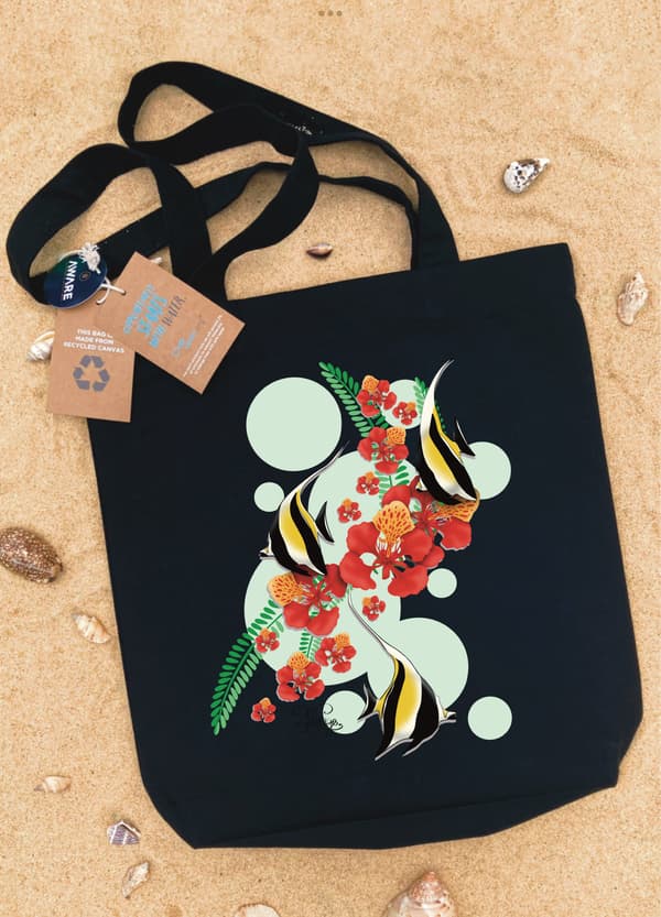 Image front Totebag épais - idole des maures et flamboyant 