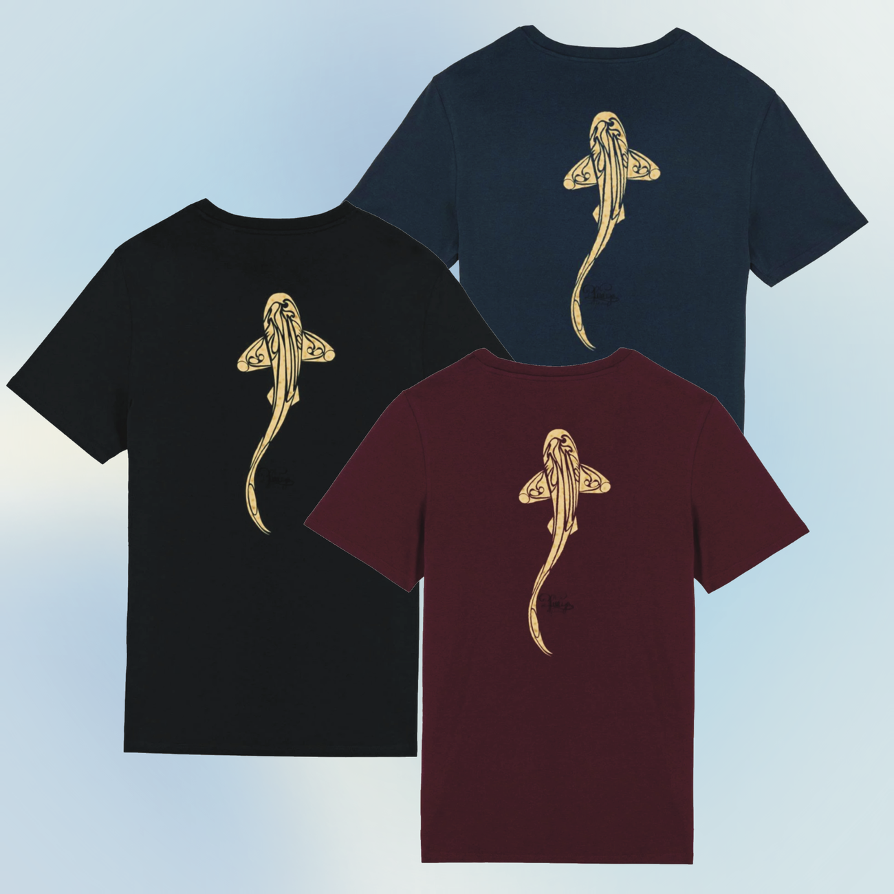 Image front T-shirt - requin léopard 