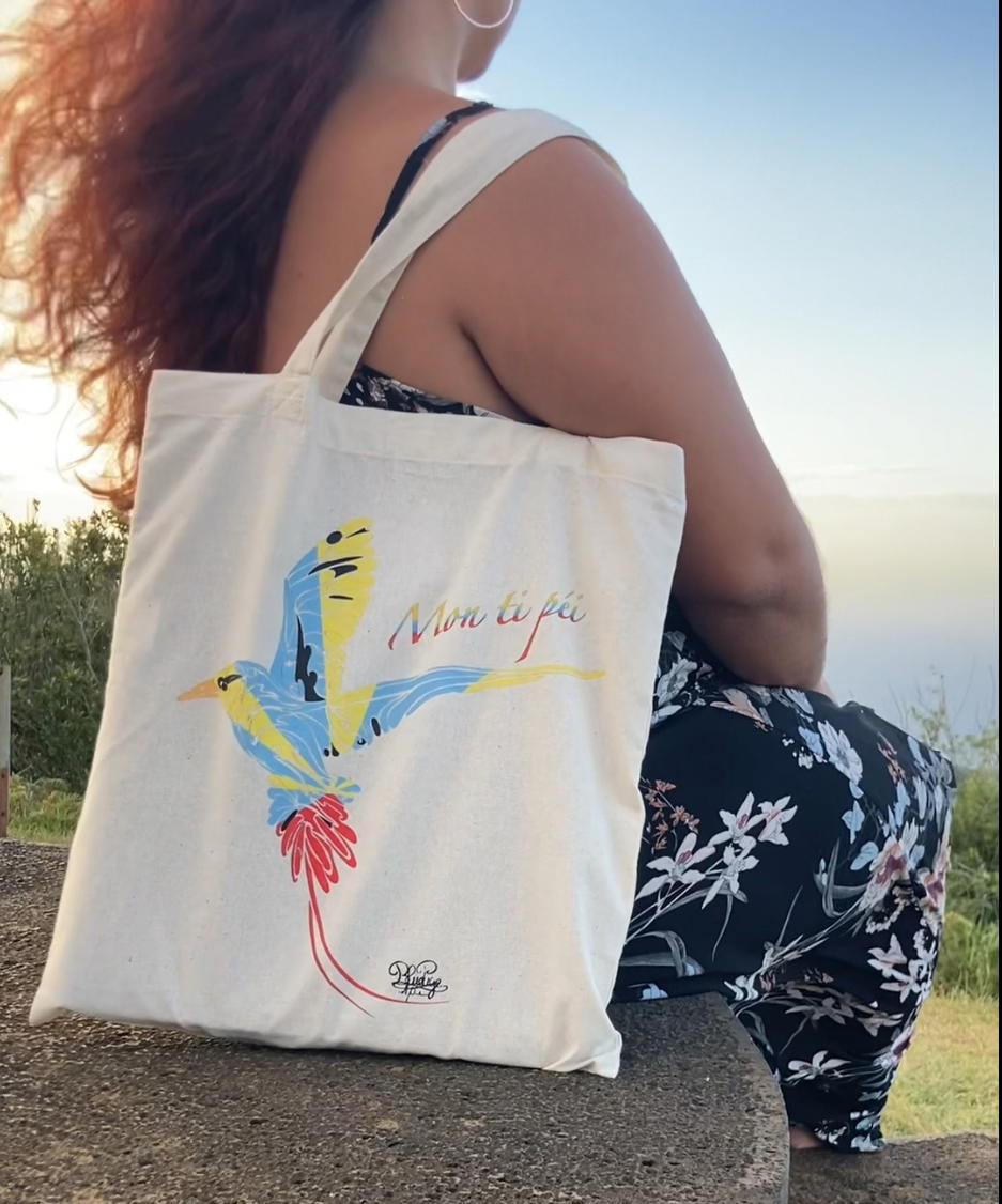 Image back « Mon ti péi » paille en queue 