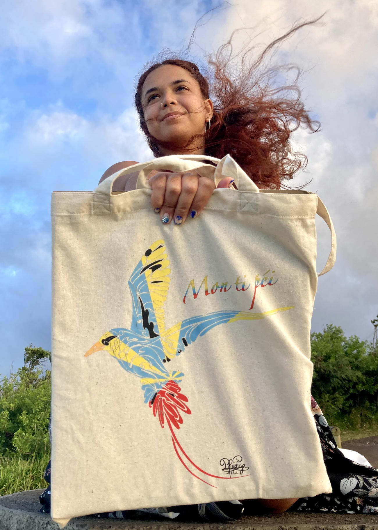 Image front « Mon ti péi » paille en queue 