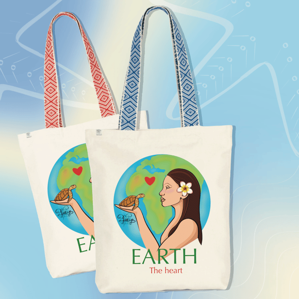 Image front Tote bag ethnique - Amour de la nature 