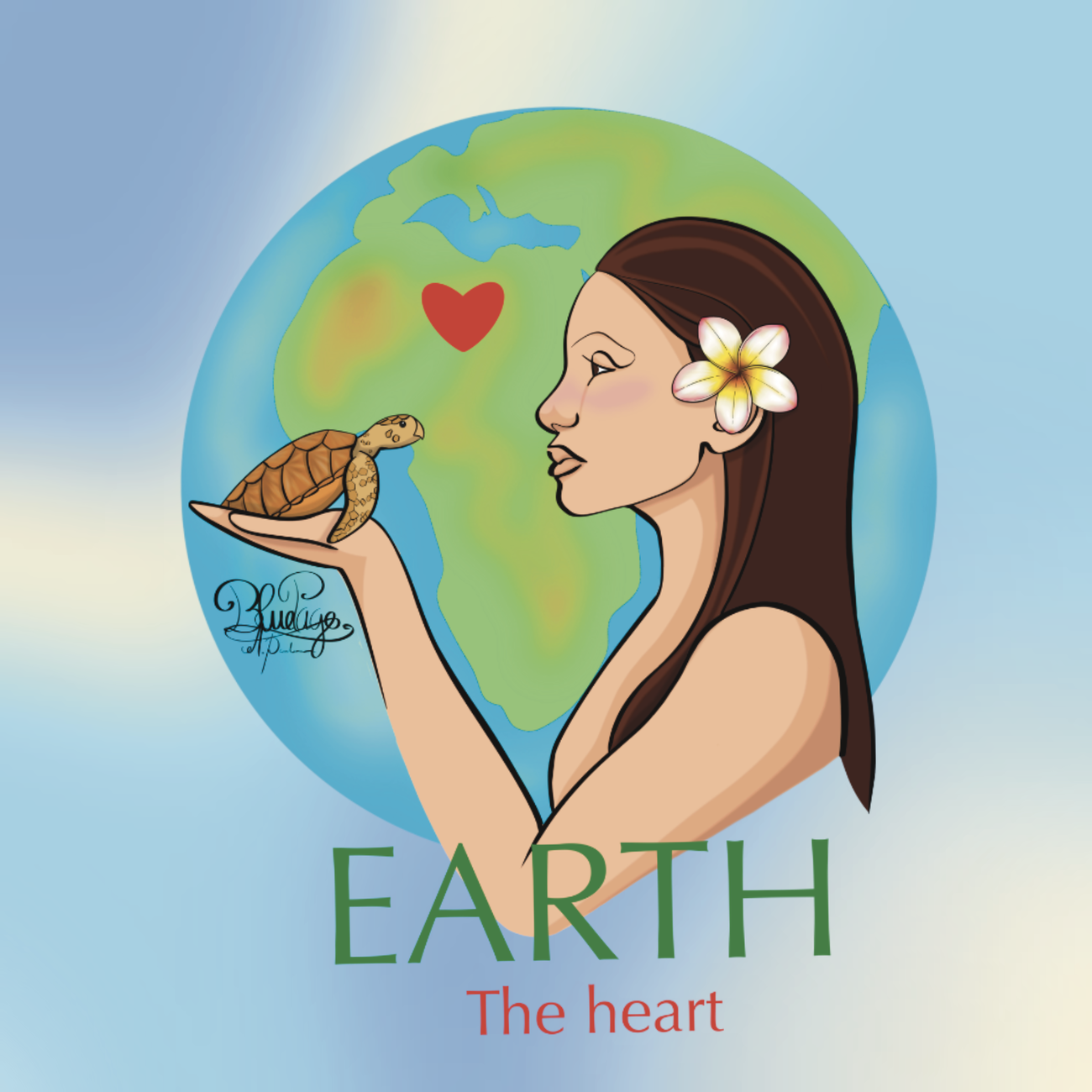 Image back Tote bag ethnique - Amour de la nature 