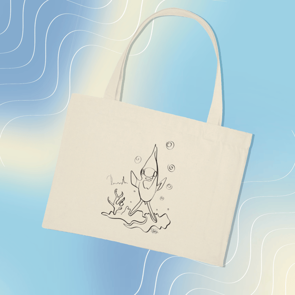 Image front Grand Tote bag demoiselle a 3 bandes 