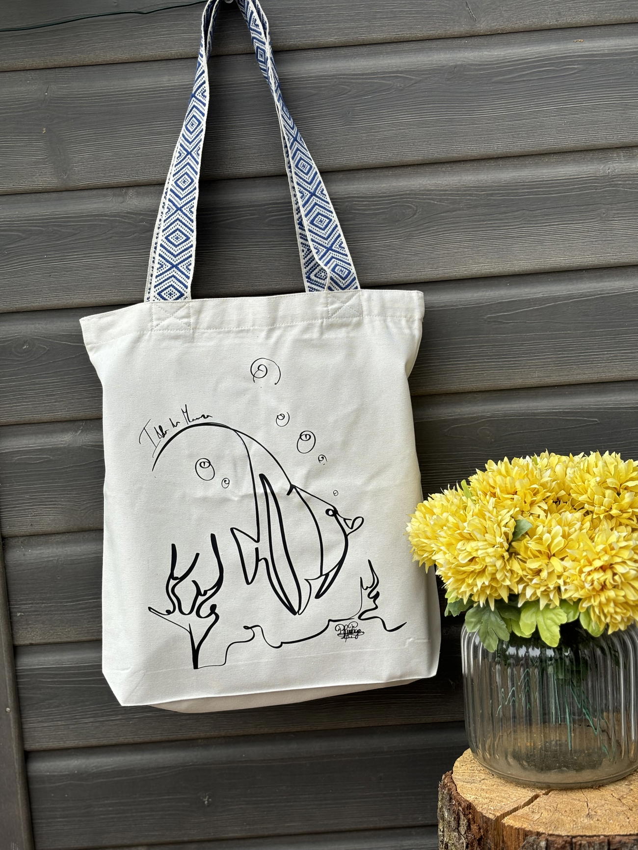 Image front Tote bag ethnique idole des maure