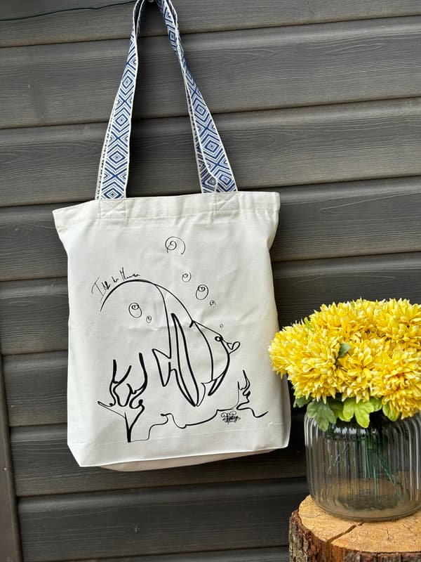 Image front Tote bag ethnique idole des maure